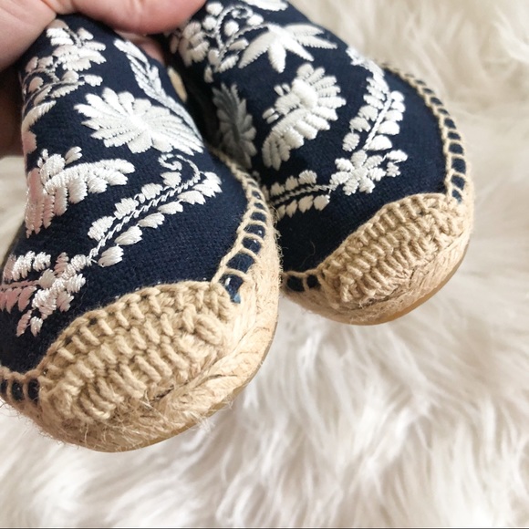 Anthropologie Blue Soludos Ibiza Floral Slides - Picture 2 of 5